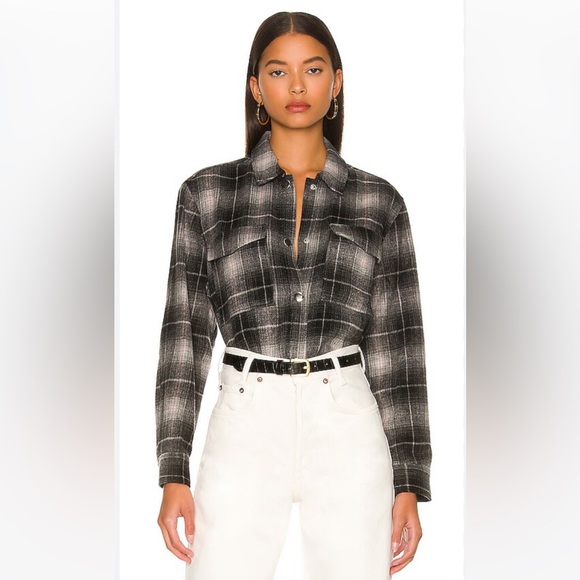 Rails Black/Light Pink Plaid Jacket/Shacket - Picture 4 of 4